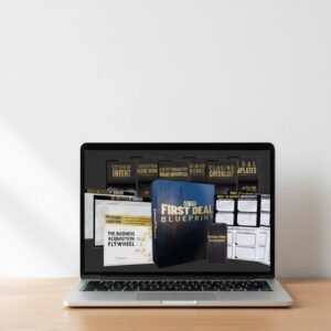 A modern silver laptop placed on a minimal wooden desk, centered composition, pure white studio background, soft natural lighting, subtle shadows, realistic reflections, front-facing laptop screen clearly visible, ultra-high resolution, professional product photography style, clean and minimal aesthetic, no clutter, no people. and remove udcourse and star text and logo